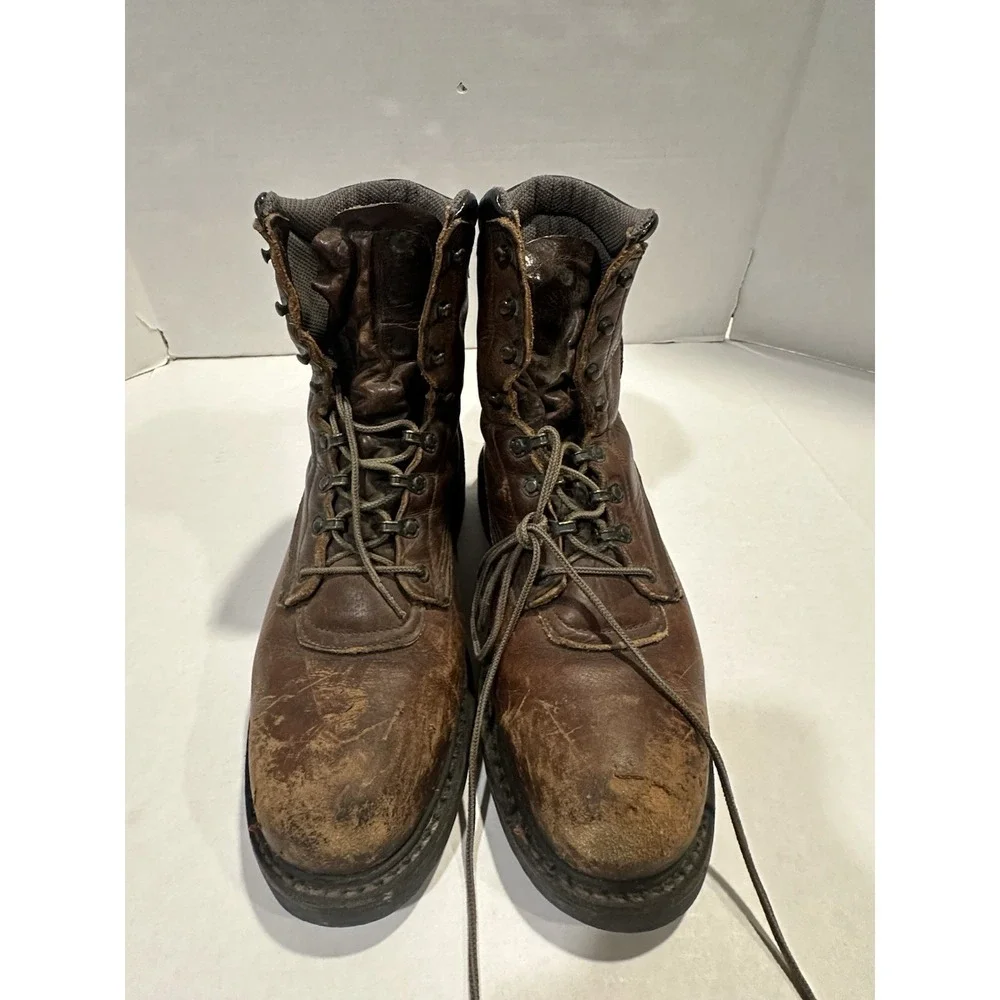 Red Wing Shoes Boots ASTMF 2413-11 Leather Steel Toe Oil Resistant Men Size 10.5